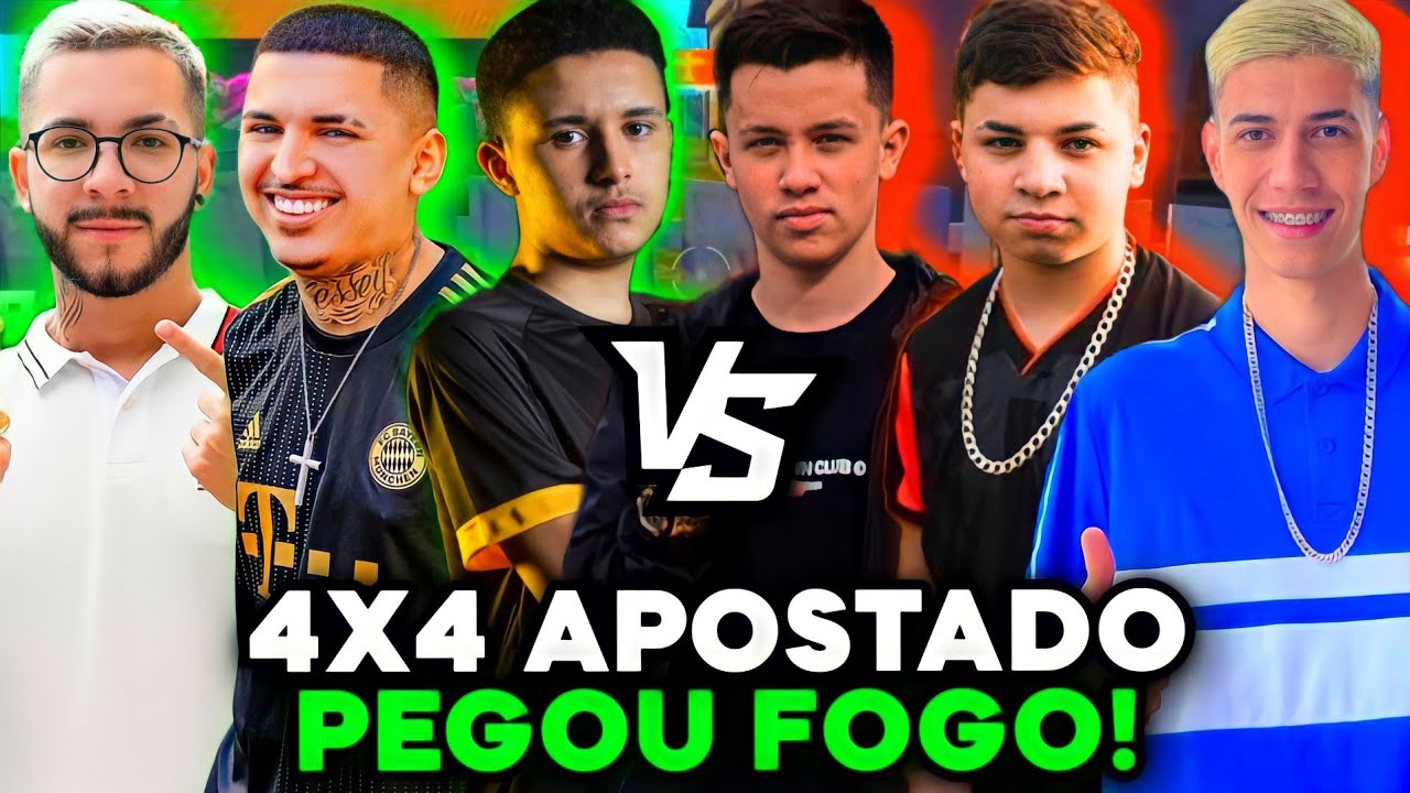 4X4 APOSTADO! TIME ELTON vs TIME STEIKE! FT. LZINN, PHXIS, SIX, YUURI, DINI FF e GHOST9