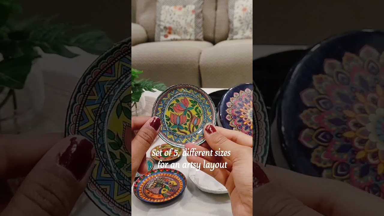 Fridge Makeover in 1 Minute | Ritualistic Madhubani Magnets | Desi Style | Indian Home Decor Shorts