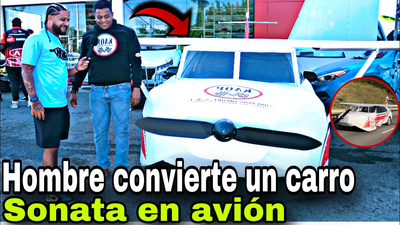 HOMBRE CONVIERTE UN CARRO SONATA EN UN AVIÓN Y ESTO FUE LL QUE SUCEDIÓ CUANDO INTENTÓ VOLAR