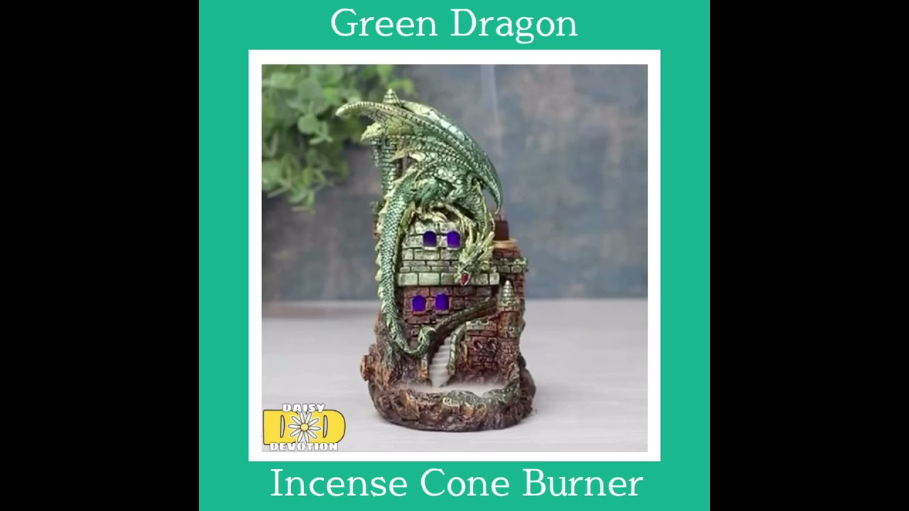 Green Dragon Incense Cone Burner
