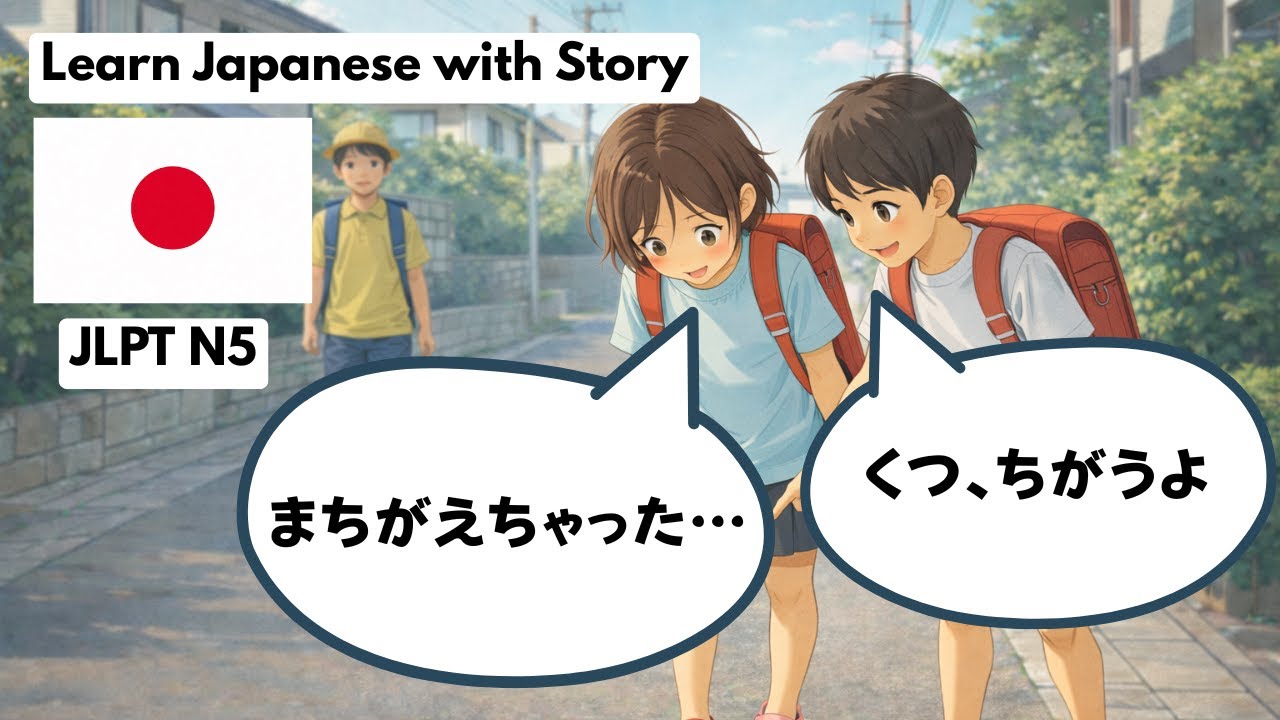 【N5 Level】Japanese Story | Rin and Her Shoes(りんちゃんとくつ)
