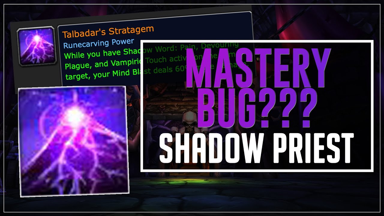 Shadow Priest Mastery Bug - NEW Legendary and Stat Priority