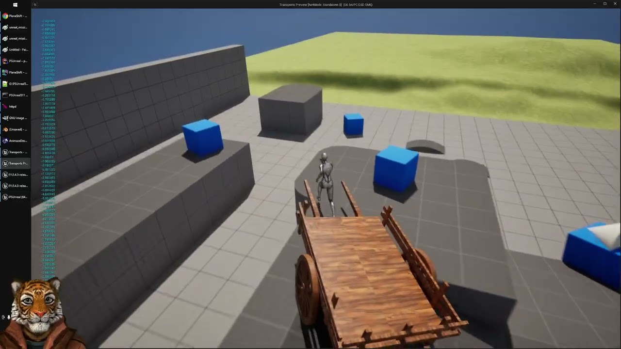Unreal Engine Cart/Wagon Attach and drive