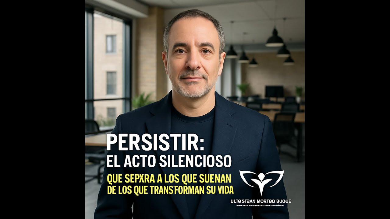 1 Persistir el acto silencioso que transforma tu vida cuando nadie te está viendo con JULIOC. M.D.