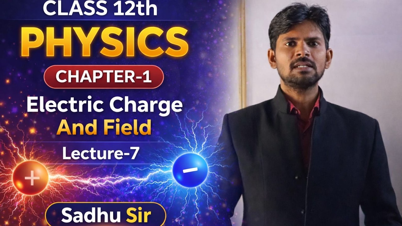 Class12Physics #ElectricChargesAndFields #electrostaticsclass12physics # lecture -7 #  sadhu sir