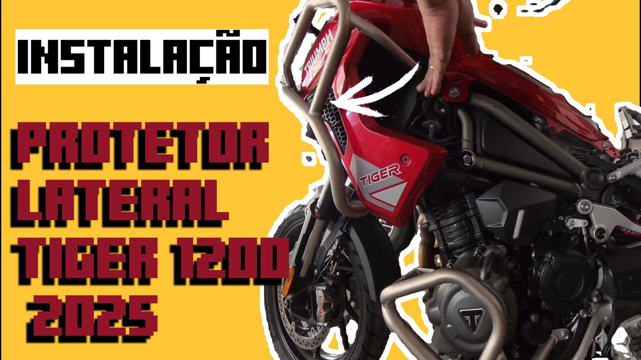 TIGER 1200 GT PRÓ 2025 - INSTALAÇÃO DO PROTETOR SUPERIOR OU DE CARENAGEM ORIGINAL TRIUMPH