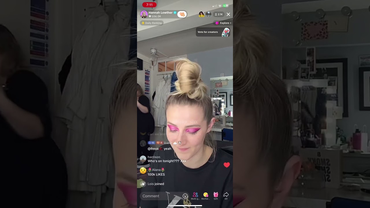 Hannah Lowther Tiktok Live 11/6/24
