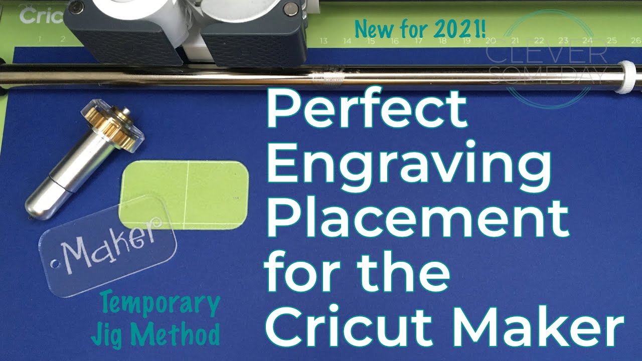 Размещение гравировки Cricut — метод временного шаблона