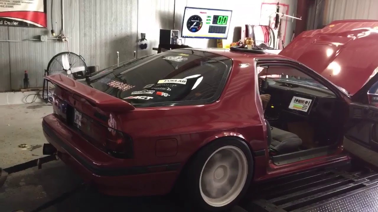 Rx7 fc drift car gets tuned on dyno and some street pulls!