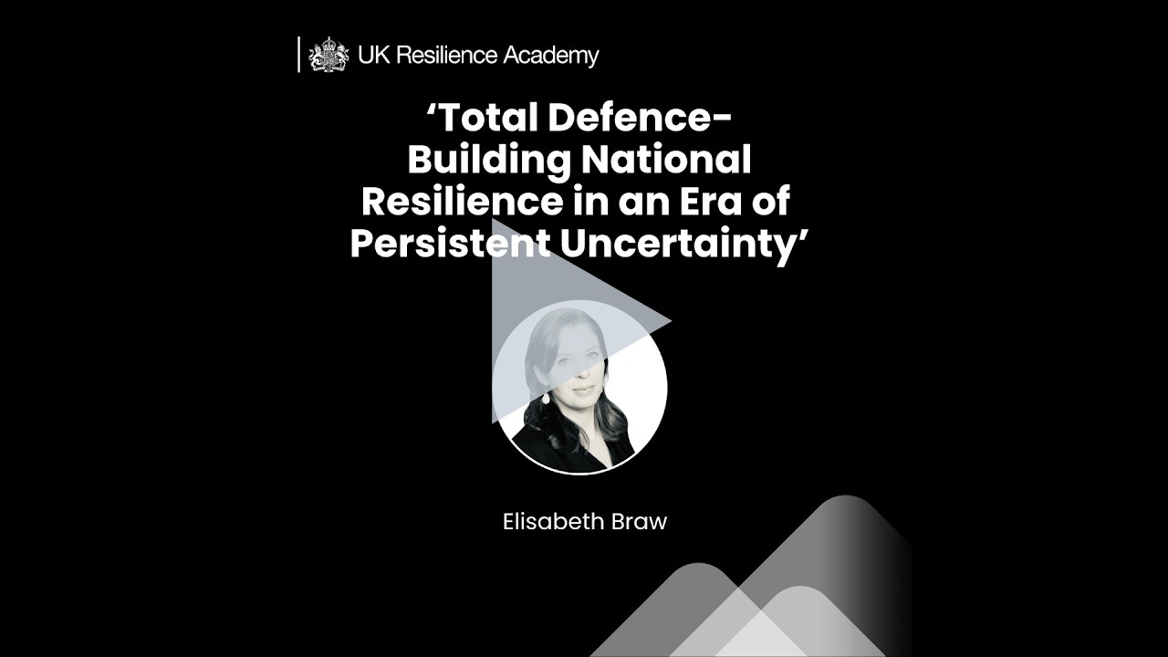 VF Masterclass: Total Defence- Building National  Resilience in an Era of Persistent Uncertainty