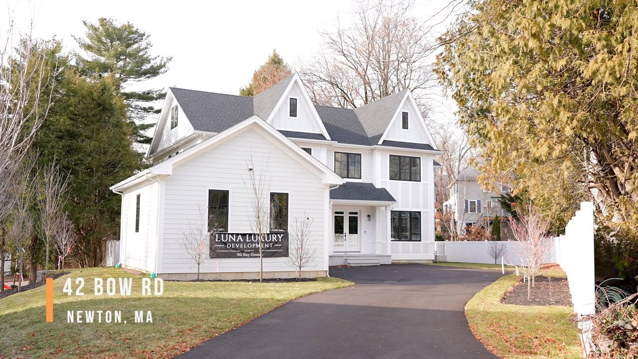 Newton Centre Luxury Home Tour | New Construction 5BR Colonial Near Bowen School