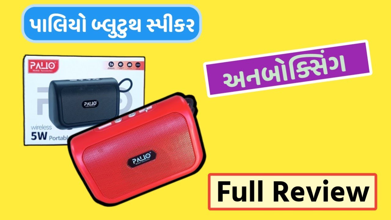 પાલિયો બ્લુટુથ સ્પીકર અનબોક્સિંગ 🔊 | Full Review in Gujarati