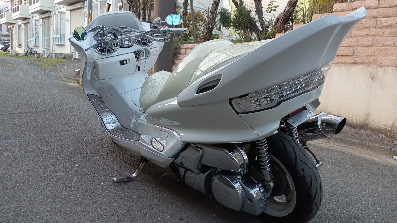 (売約済)0322 #ヤマハ #マジェスティ250C　白　カスタム　19500キロ