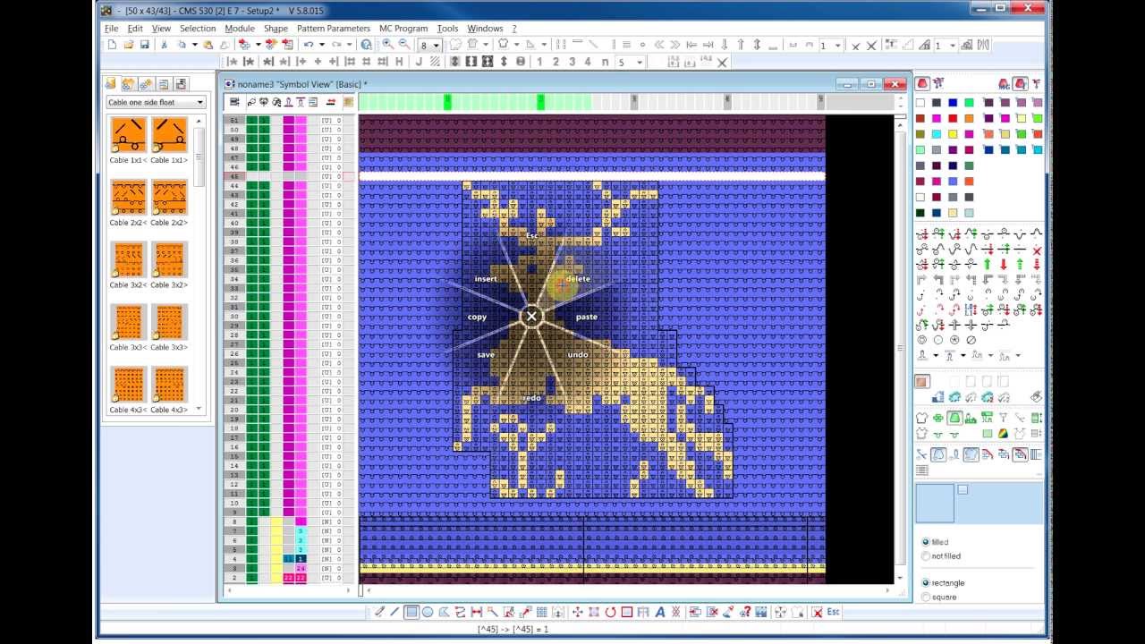 Stoll M1 Plus: Jacquard intarsia.
