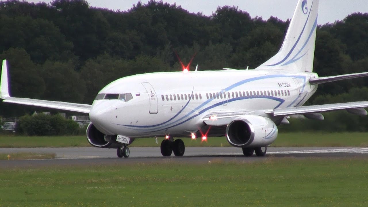 Gazpromavia ► Boeing 737-700 ► Takeoff ✈ Groningen Airport Eelde