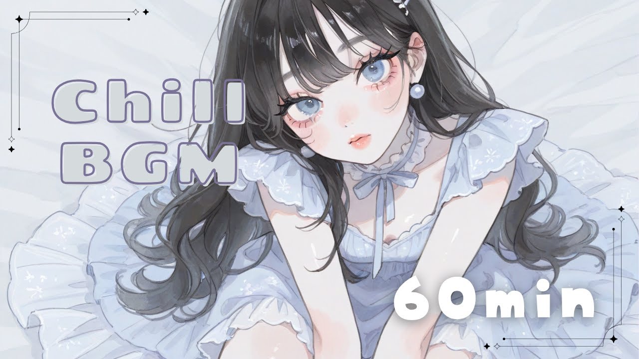 【かわいいフリーBGM】とけてしまいそうな夜に * 1時間耐久【 配信用 / 作業用 / chill / lofi / Japanese kawaii culture】