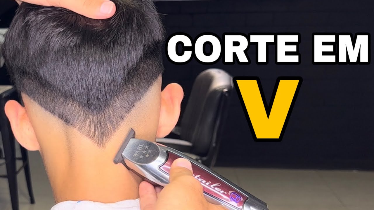 APRENDA COMO FAZER CORTE EM V - MÉTODO INFALÍVEL!!