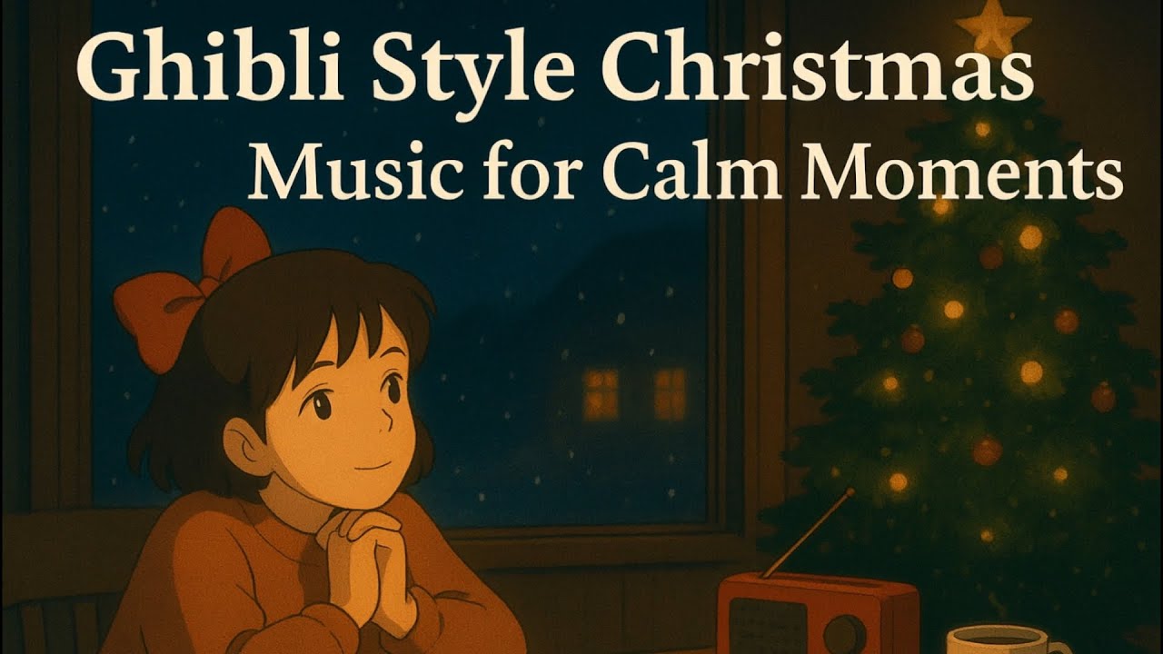 Warm Winter Piano Caf&eacute; ☕ | Ghibli Style Christmas Music for Calm Moments