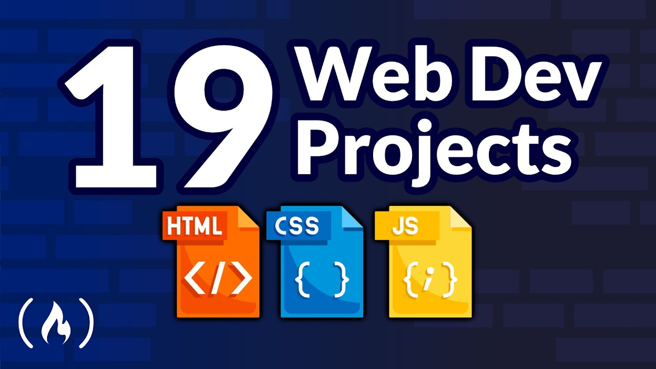 19 Web Dev Projects &ndash; HTML, CSS, JavaScript Tutorial