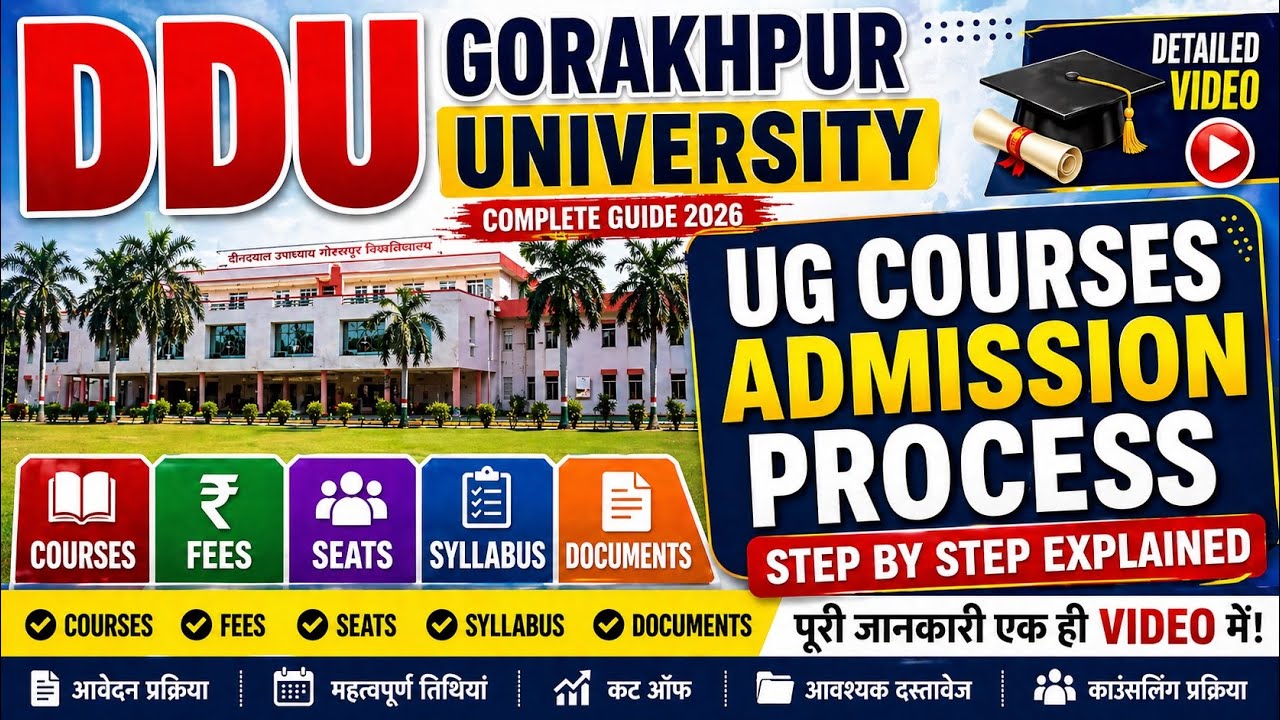 Details Video !! DDU Gorakhpur University Admission Process,Fees,Syllabus,Courses ||
