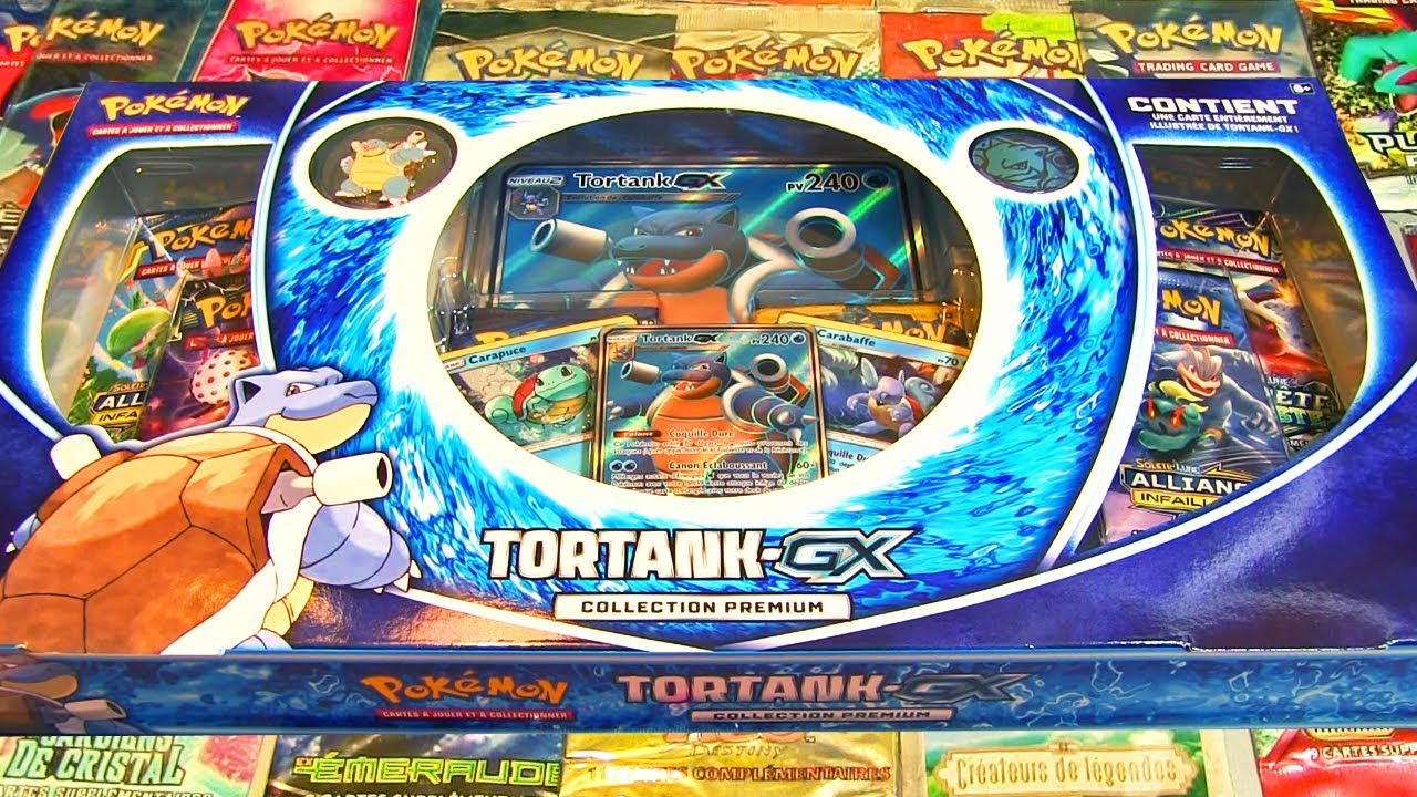 OUVERTURE DU MEGA COFFRET POKEMON TORTANK GX COLLECTION PREMIUM !
