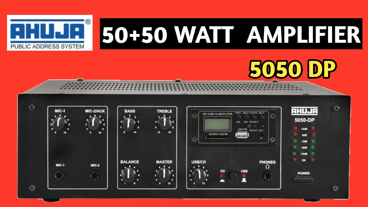 Ahuja 5050 Dp Amplifier | Ahuja stereo amplifier 100 watt price | Ahuja 5050-dp manual