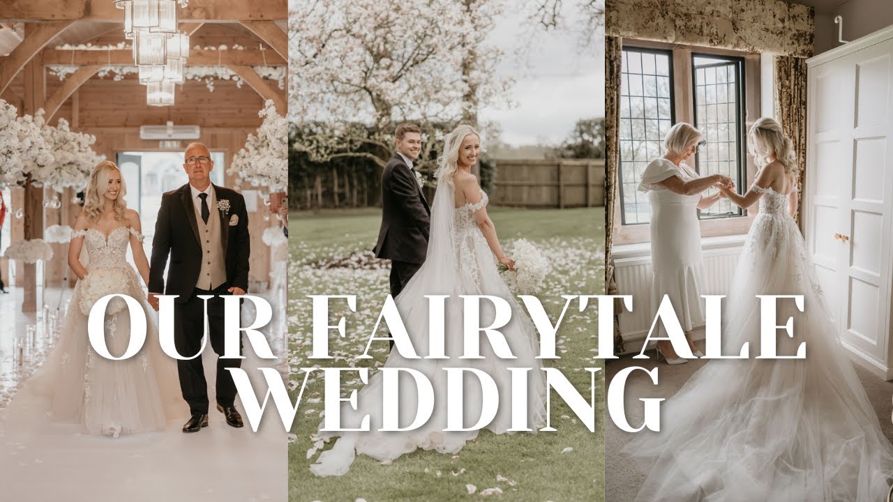 OUR FAIRYTALE WEDDING | Spring 2024 | Colshaw Hall | Enzoani dress | White wedding | Magical venue