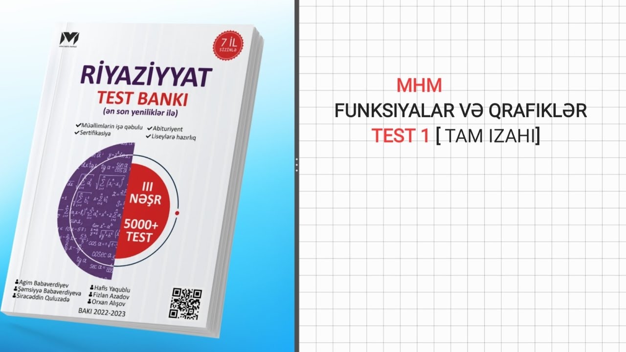 MHM FUNKSIYALAR VƏ QRAFIKLƏR TEST-1