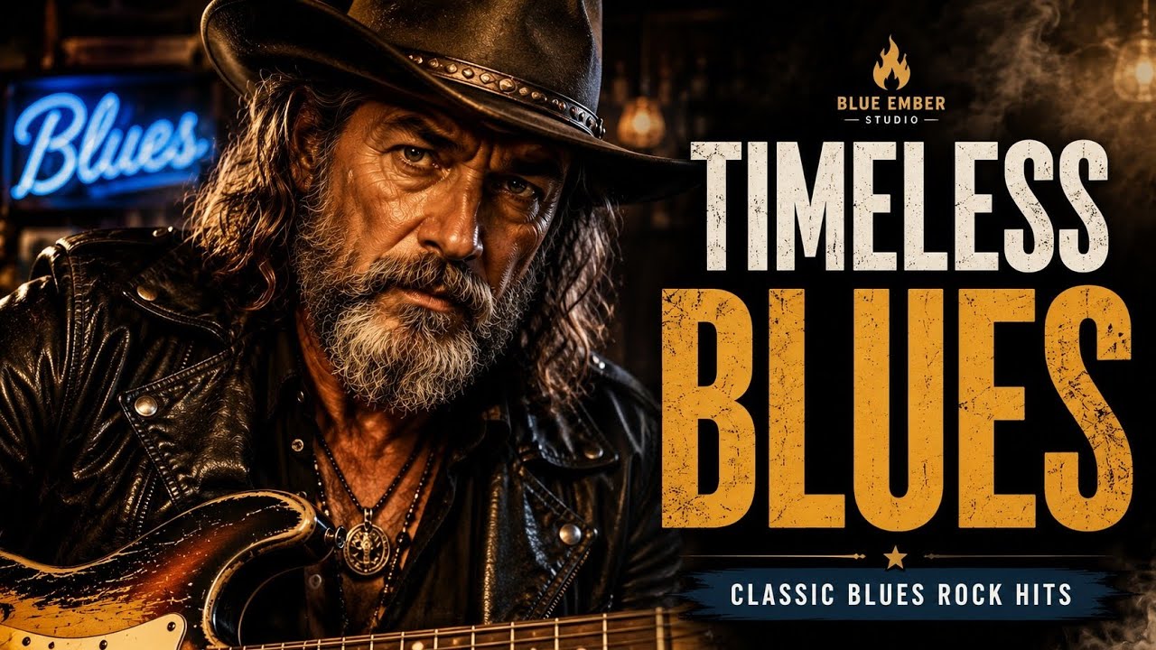 Classic Blues Rock Playlist 🎸 Heavy Guitar Blues | Midnight Highway Vibes