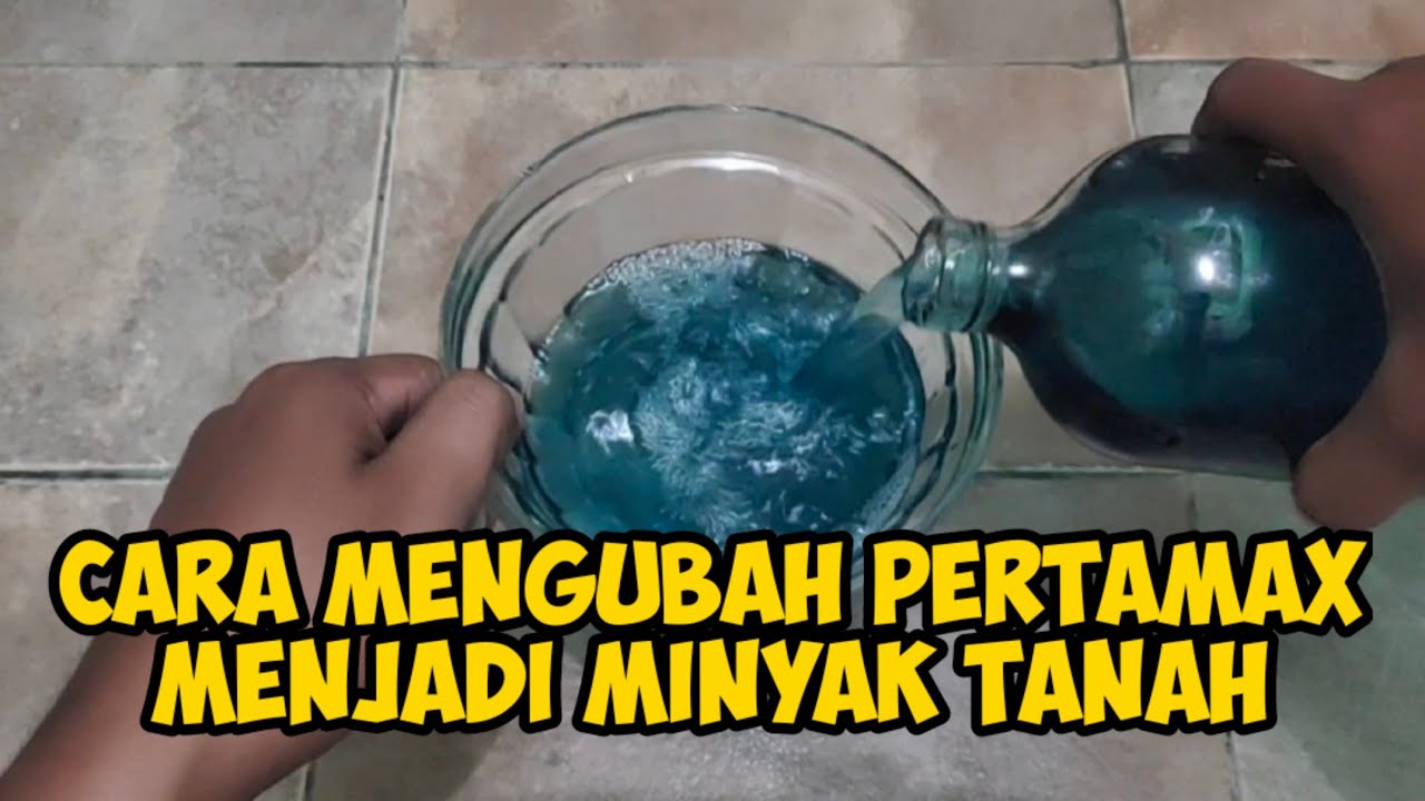 TIDAK BANYAK YANG TAU CARA MENGUBAH PERTAMAX MENJADI MINYAK TANAH