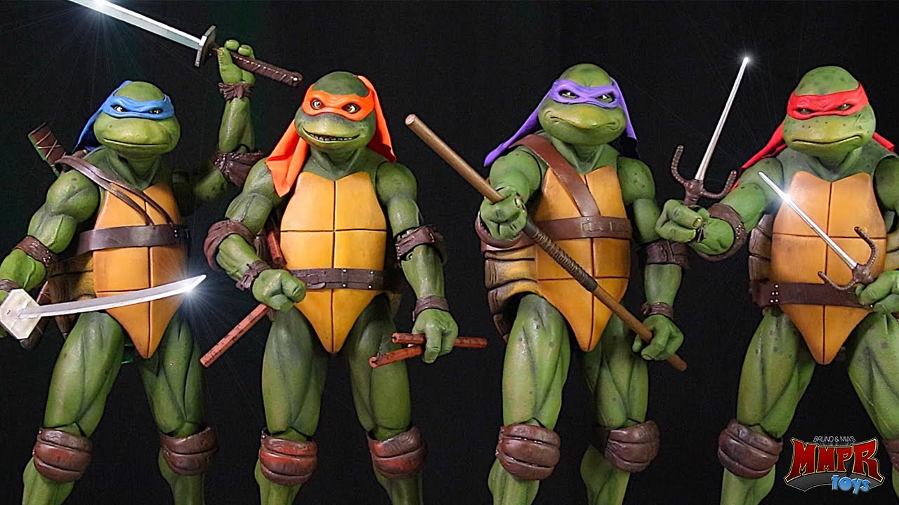 Teenage Mutant Ninja Turtles NECA Movie Toys (Stop Motion Animation)