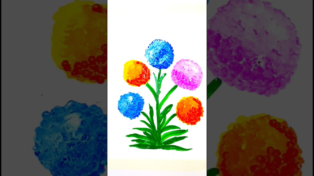 Dot Flower Acrylic Painting 🌸 | Easy Dot Mandala Art for Beginners | Step by Step