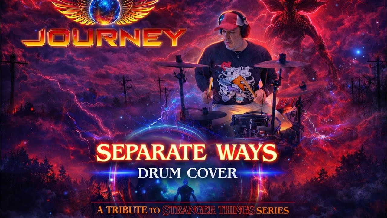 Journey-Separate Ways(DrumCover)An a tribute to Stranger Things Series.