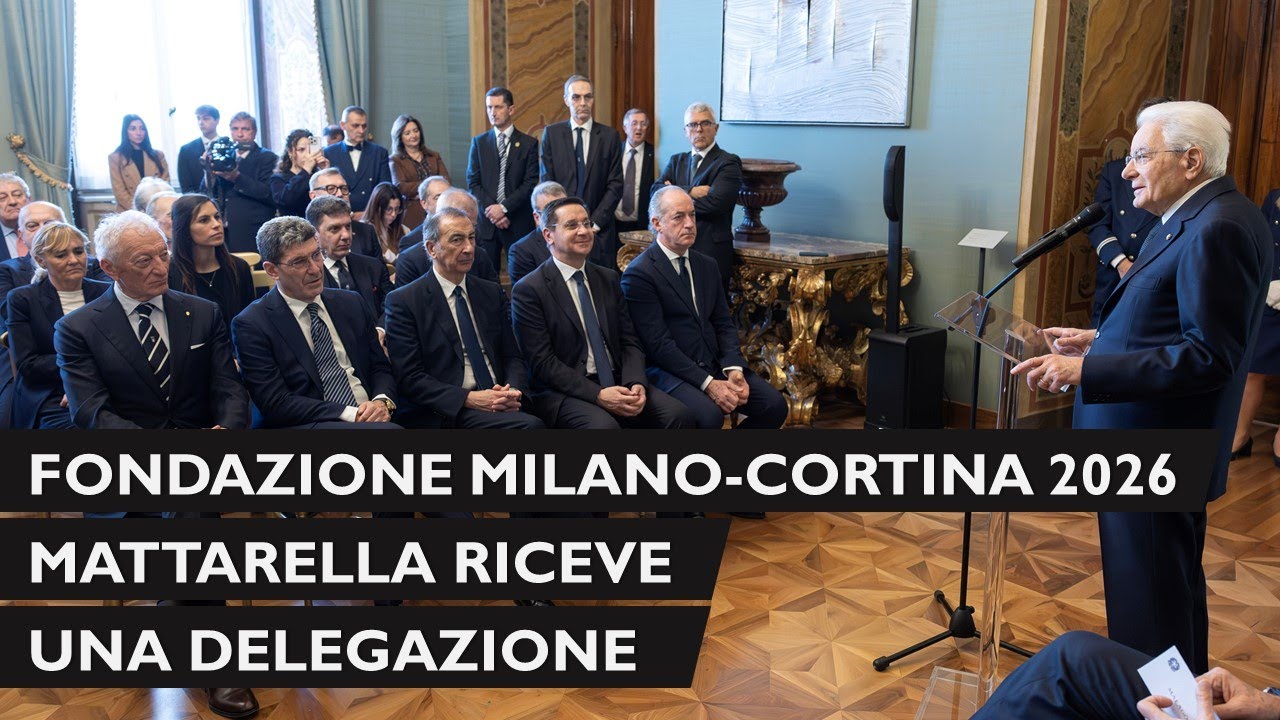 Il Presidente Mattarella incontra una rappresentanza della Fondazione Milano Cortina 2026