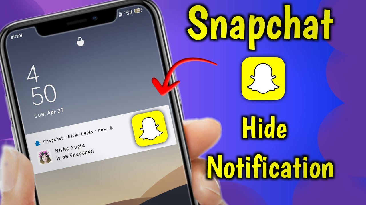 How to hide Snapchat  Notification on Lock Screen !! Hide notification !! Snapchat new Tricks 2023 !