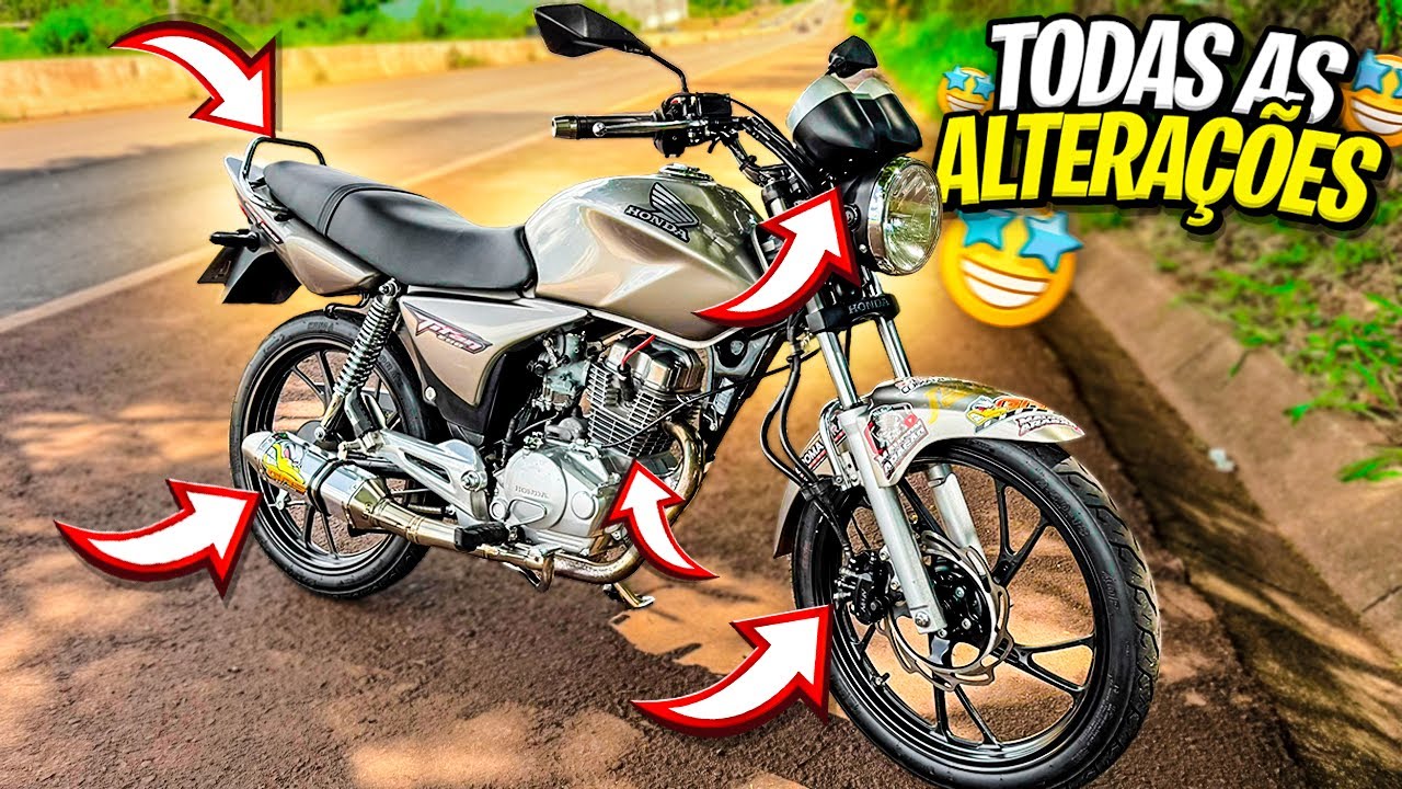 RETROSPECTIVA DA TITAN 150 ESD 2008 [ TUDO QUE FIZ NESSA MOTO ] 😍