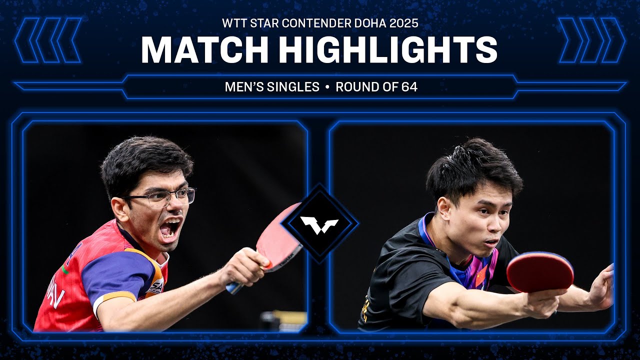 Manav Thakkar vs Zhou Qihao | MS R64 | WTT Star Contender Doha 2026