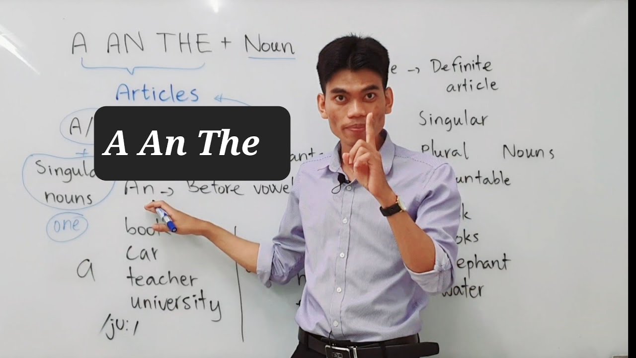 English Grammar | A AN THE | Indefinite and Definite Articles | រៀនភាសាអង់គ្លេស P.1