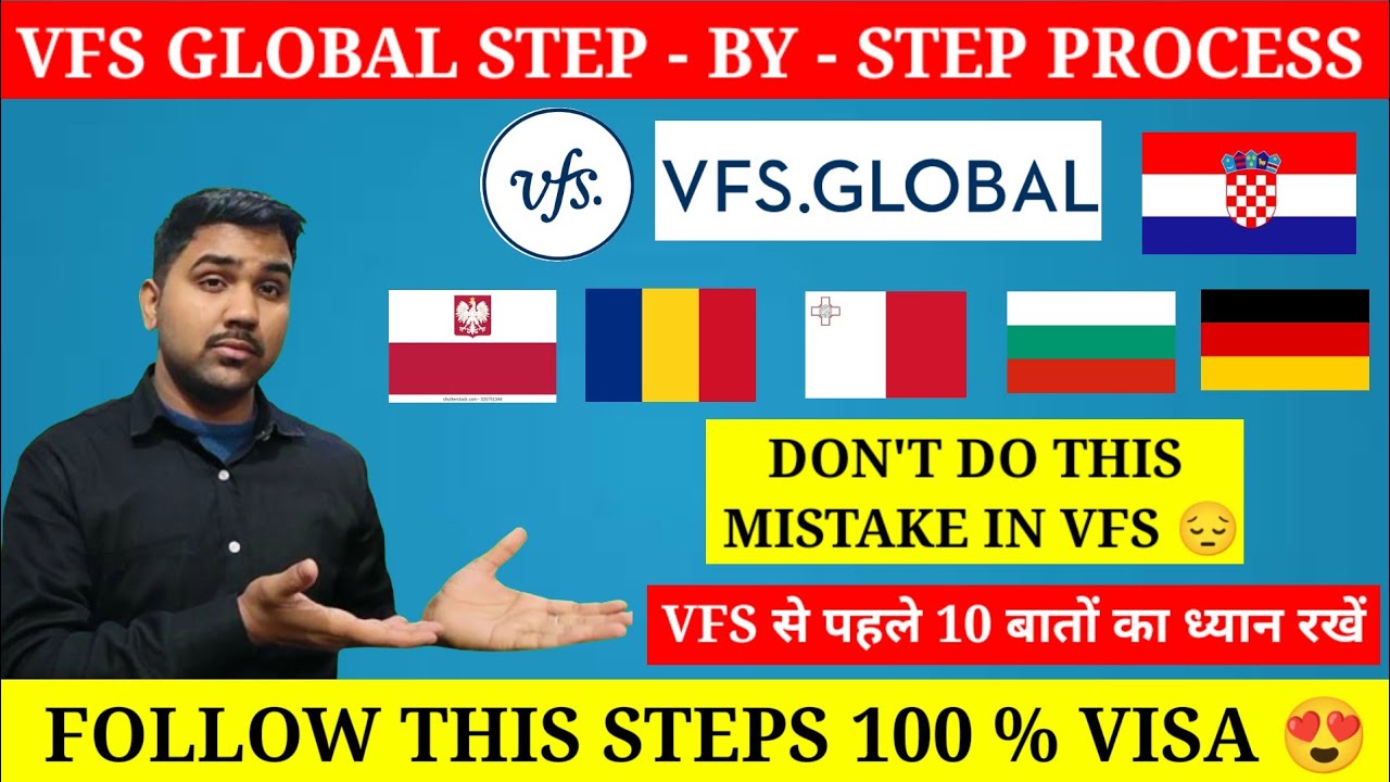 VFS GLOBAL Step - By - Step Process || Things To Avoid In VFS 😔 || @Travelingeuro