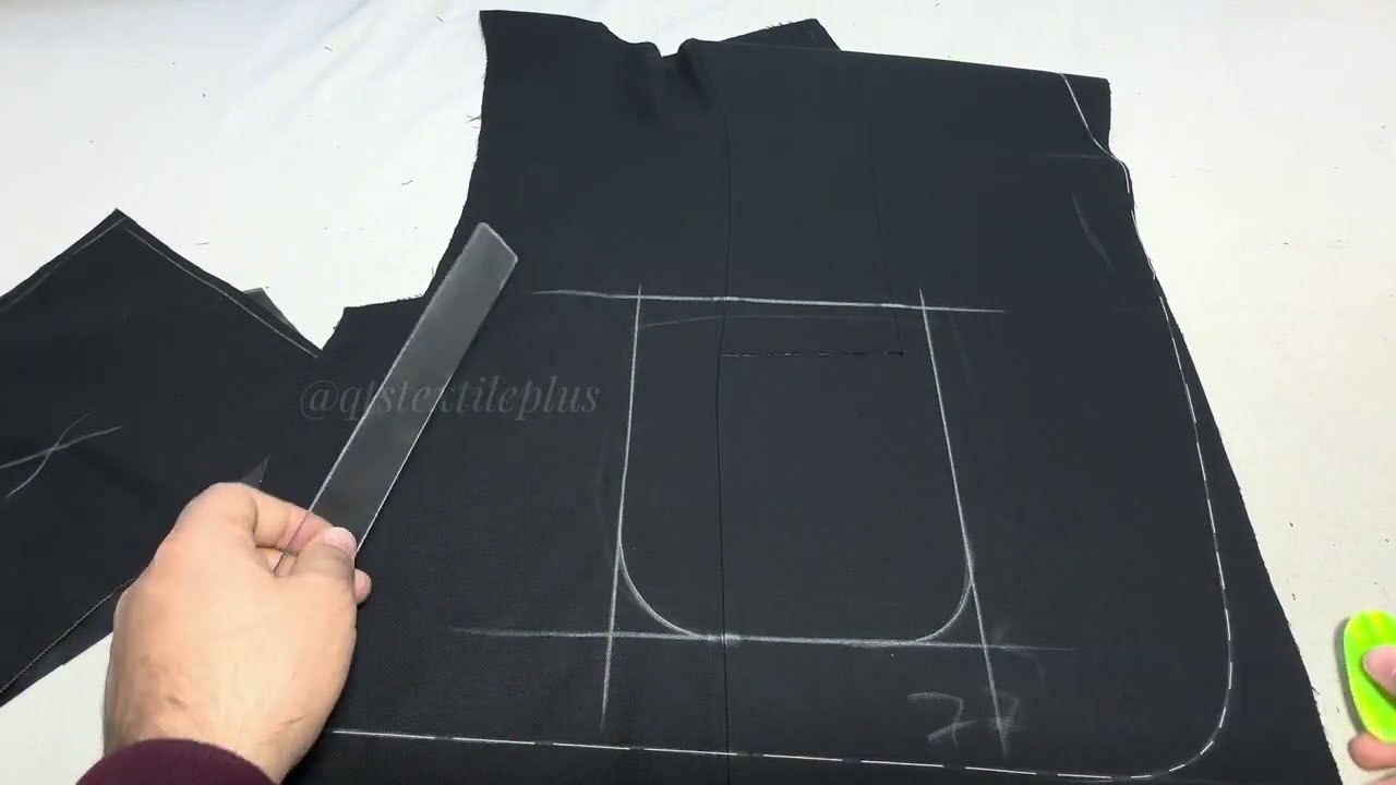 How to sew the top pocket of a jacket with a secret seam