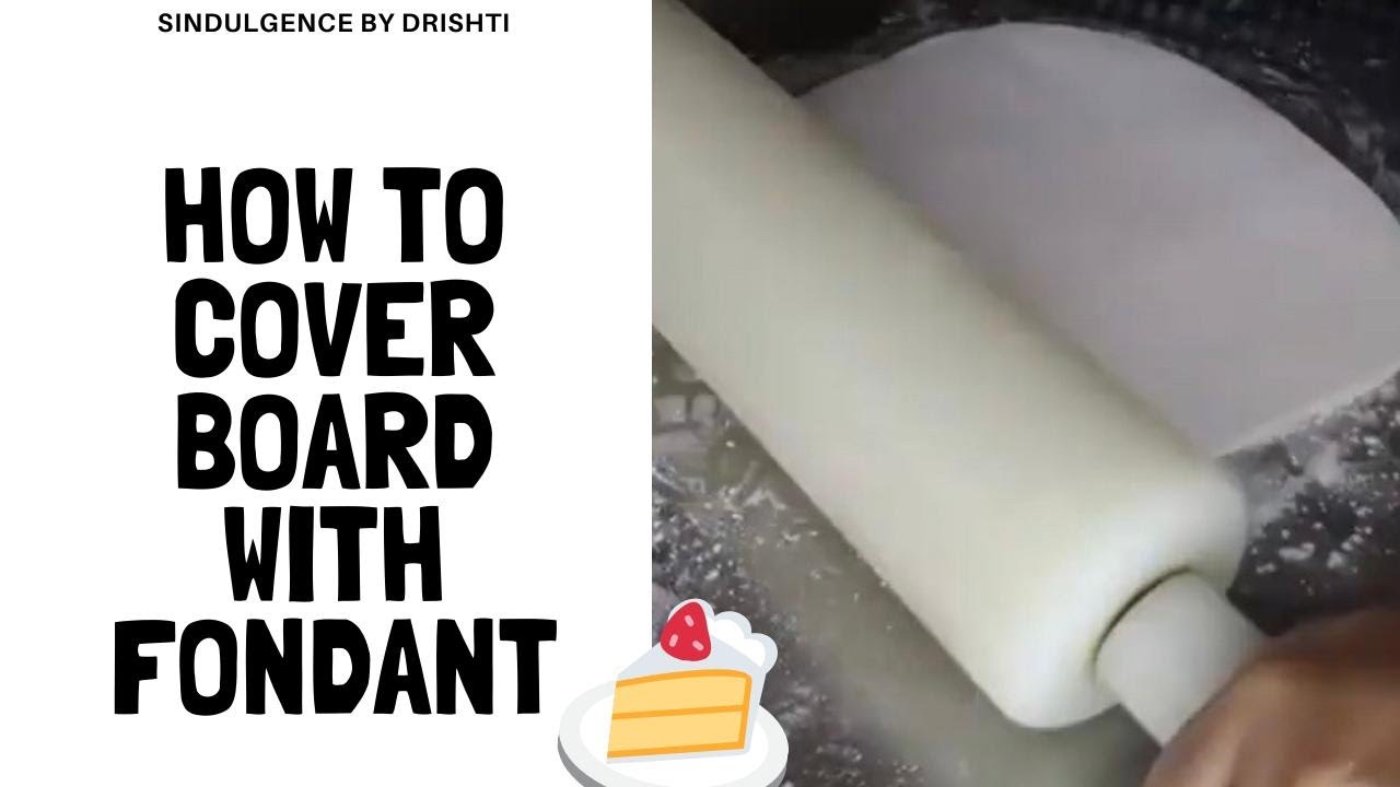 HOW TO COVER CAKE BOARD WITH FONDANT?/ Cake Decorating Tips with Fondant