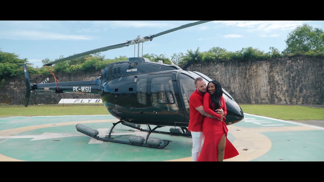 Aleks & Catherine | The Proposal | Bali Wedding Video | Samabe | Fly Bali Helicopter
