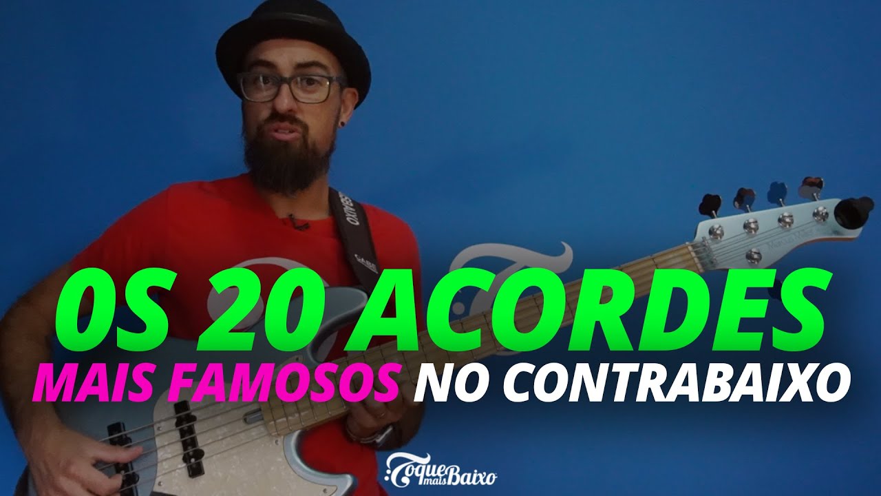 Os 20 ACORDES MAIS FAMOSOS NO CONTRABAIXO! Aprenda como tocar! ToqueMaisBaixo Ep278