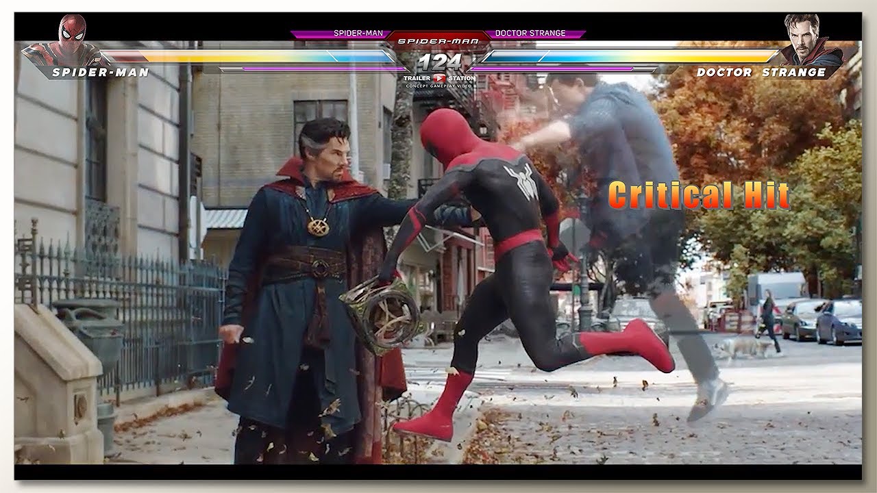 Spider-Man vs Doctor Strange with Healthbars