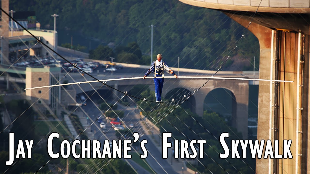 Jay Cochrane First Skywalk in Niagara Falls 2012