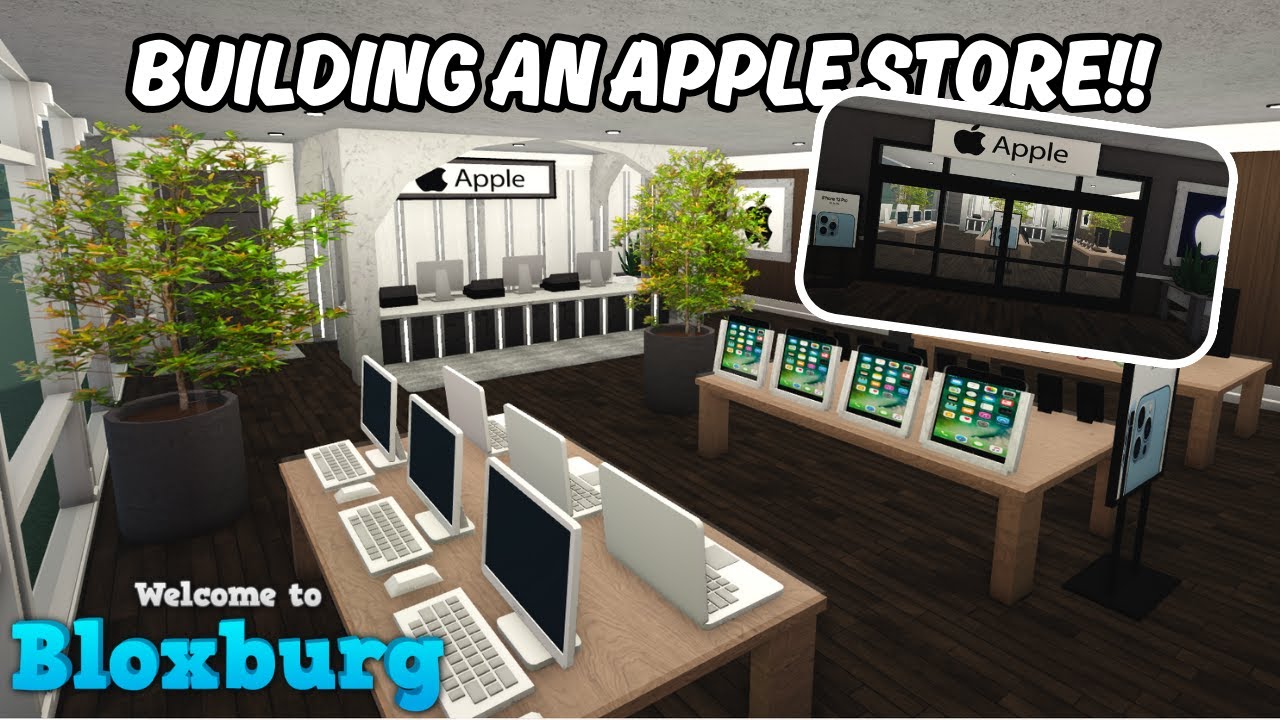 BUILDING AN APPLE STORE in BLOXBURG!!