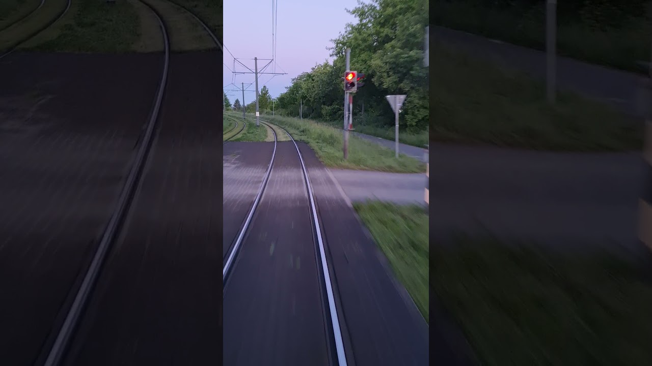 Kranichstein Bahnhof-Darmstadt liene- 5/Rhönrig Deutschland Straßenbahn .
