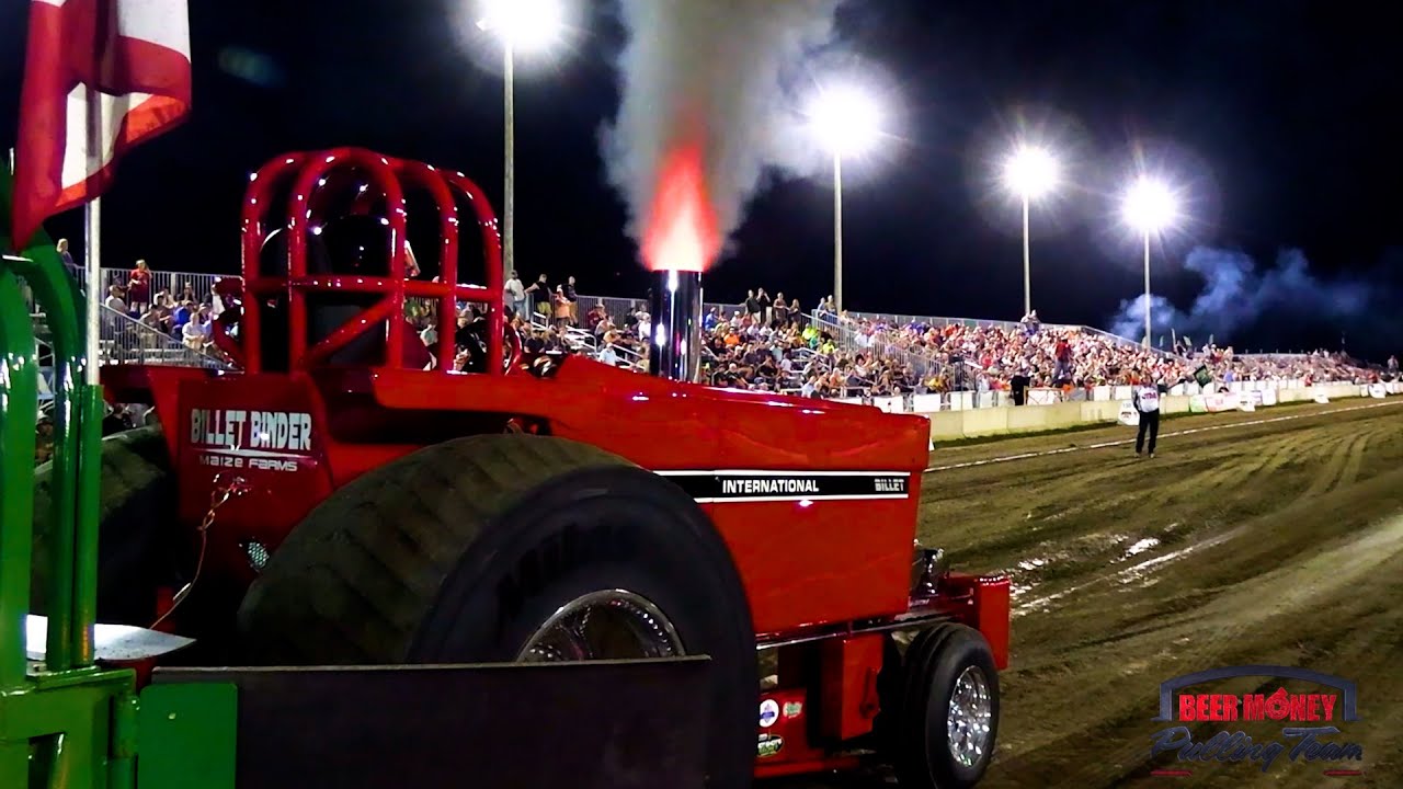 NTPA Tractor Pulling 2023: Billet Binder. North Iowa Nationals. Rockwell, Iowa