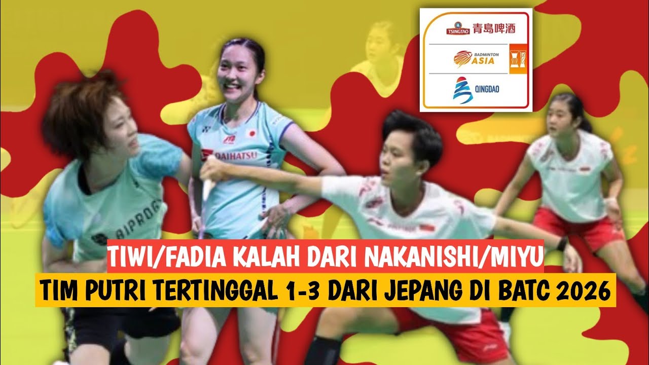 🔴LIVE - Amallia C P/Siti F S Ramadhanti Vs Kie N/Miyu T - Badminton Asia Team Championships 2026