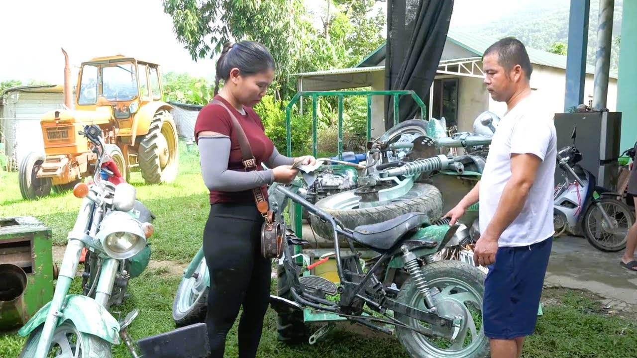 Clever Effort of Mechanical Girl: Engine Repair and Quick Recovery of Abandoned Motorcycles